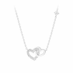 DOUBLE HEART Necklace (JJLJNQ1BS308SW420) product image