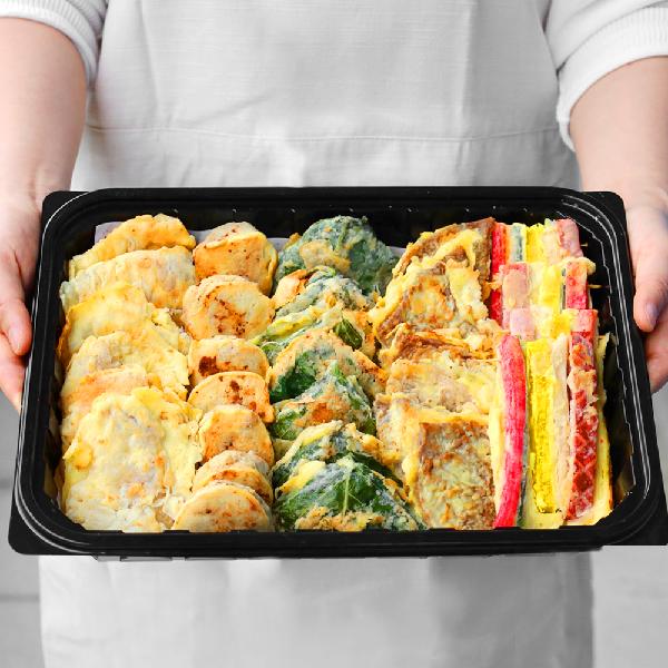 Handcrafted Assorted Korean Pan-Fried Delicacies, 5 Types, 1kg (Beef Yukjeon, Five-Color Skewers, Pollock Jeon, Meat Patties, Perilla Leaf Jeon) product image