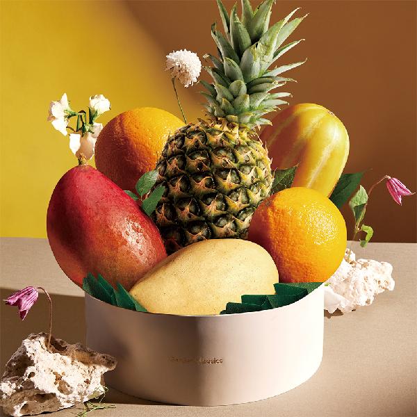 “Bojagi Packaging” Premium Mixed Fruit Gift Classic No.1 (Approx. 2.7kg / 7 pcs) product image