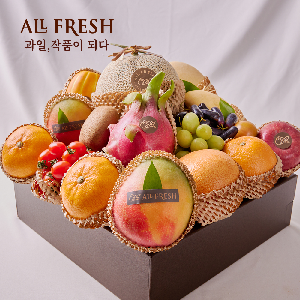 "With Complimentary Message Card" Premium Luxury Fruit Gift Set Signature No. 4, 14 Varieties (Melon, Mandarin Orange, etc.) 6.8kg or more - Korea’s First Fruit Sommelier with 27 Years of Experience product image