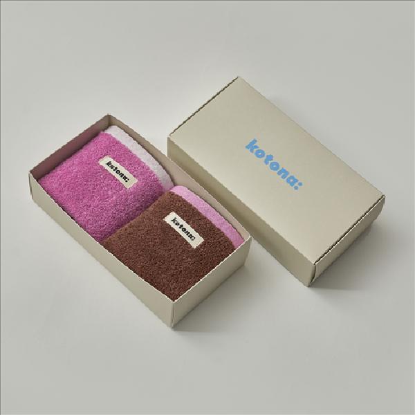 Towel Homebody Hand Towel Orchid + Woody Brown Set 40s Towel+Shopping Bag S product image