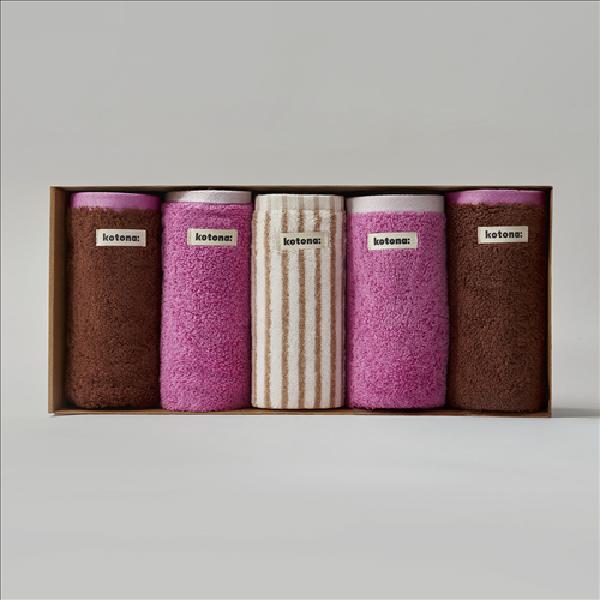 Homebody 40s Towel Favorite Bay Gift Set 5P+Shopping Bag L product image