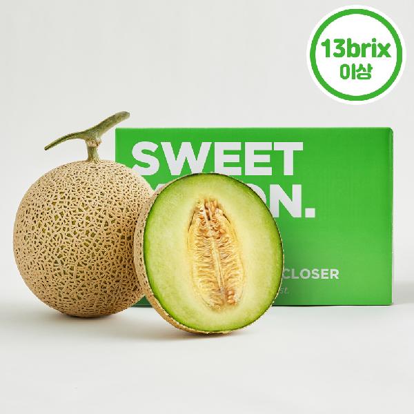Fragrant Premium High-Sugar Muskmelon 3.2KG or more (1 pc 1.6KG/Total 2 pcs) product image
