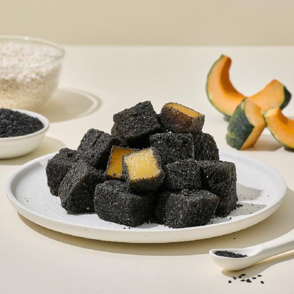 Castella Pumpkin Injeolmi 1box / 600g / 20~25 pieces + Shopping Bag product image