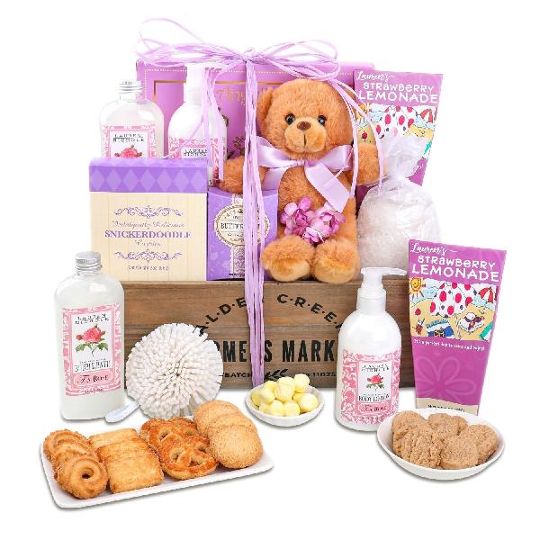 Pampered Rose Self Care Gift Basket product image