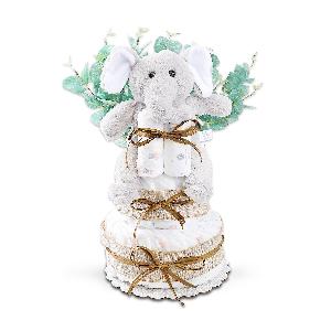 Wild About Baby Two-Tier Diaper Cake Gift product image