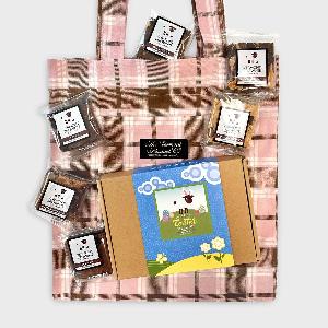 Vermont Flannel & Vermont Brownie Gift Bag - Morrill Mauve product image