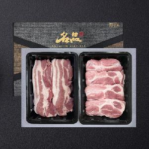Korean Pork BBQ Gift Set No.2 2p(1kg) (Pork Belly, Pork Neck) product image