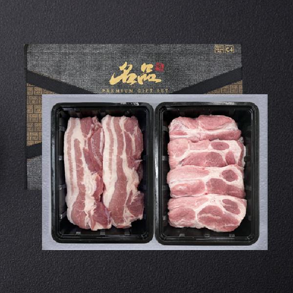 Korean Pork BBQ Gift Set No.2 2p(1kg) (Pork Belly, Pork Neck) product image