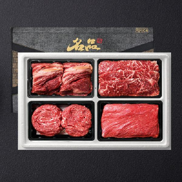 Grade 1 Hanwoo Value Mixed Cuts 4p (1kg) (Sirloin, Striploin, Bulgogi Cut, Soup Cut) product image
