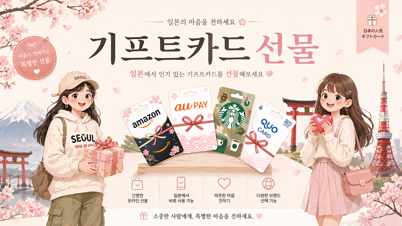 일본으로 간편하게 기프트카드 image