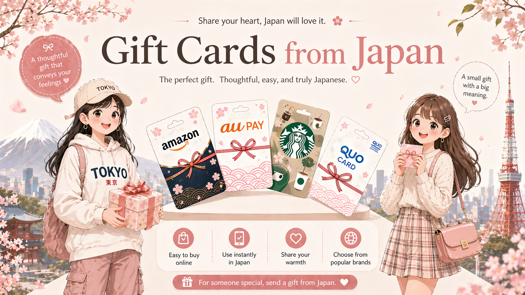 Gift cards to Japan made easy image