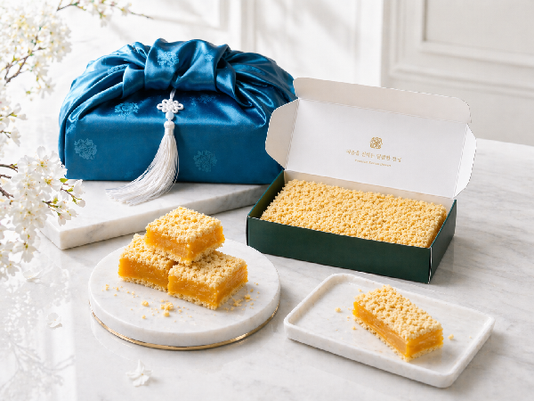 Castella Pumpkin Injeolmi (1kg)+Bojagi Wrapping product image