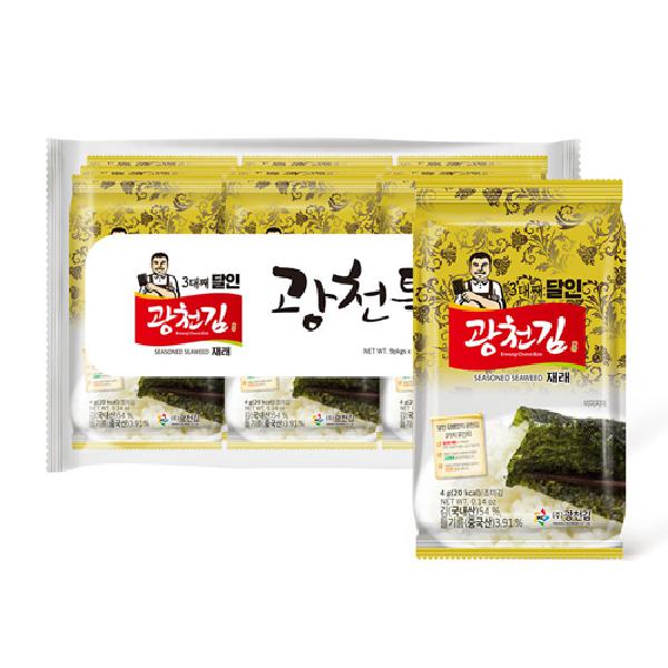 Special Price 3rd-Generation Master Gwangcheon Traditional Seaweed (Lunchbox 72 Packs) product image