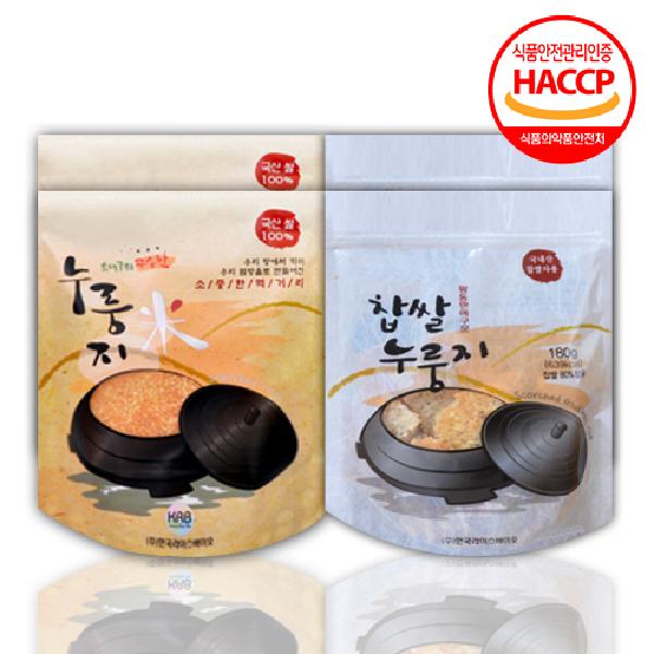 Extra-Roasted Savory Nurungji 180g*2+Glutinous Rice Nurungji 180g*2 product image