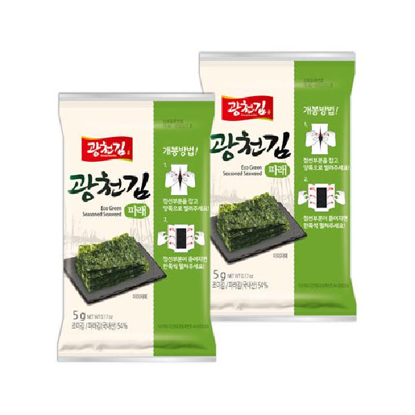 Eco Green Laver Lunchbox Seaweed 5g 20 Packs product image