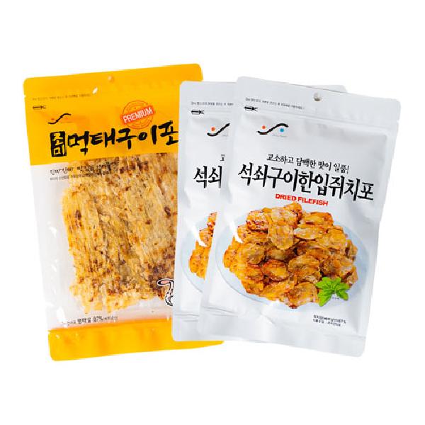 Seasoned Grilled Dried Pollack 100g*1+Grilled Bite-Size Filefish 100g*2 product image