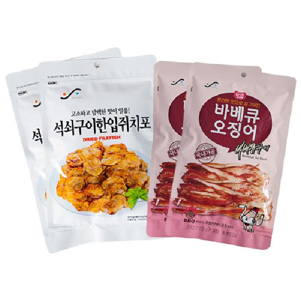 BBQ Squid 50g*2+Grilled Bite-Size Filefish 100g*2 product image