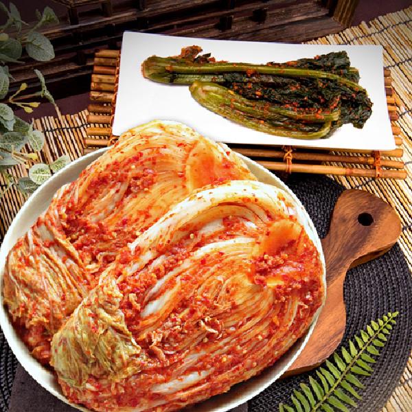 Made-to-Order Jeolla Myeongga Napa Kimchi 2kg+Mustard Leaf Kimchi 1kg product image