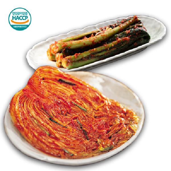 Lovely Jeolla Kimchi Napa Kimchi 2kg+Mustard Leaf Kimchi 2kg product image