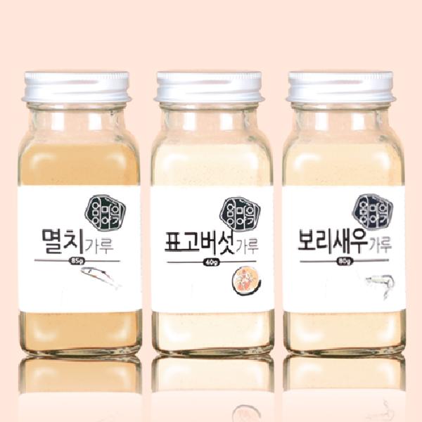 Anchovy Powder 85g 1 Bottle+Shiitake Mushroom Powder 40g 1 Bottle+Barley Shrimp Powder 80g 1 Bottle product image