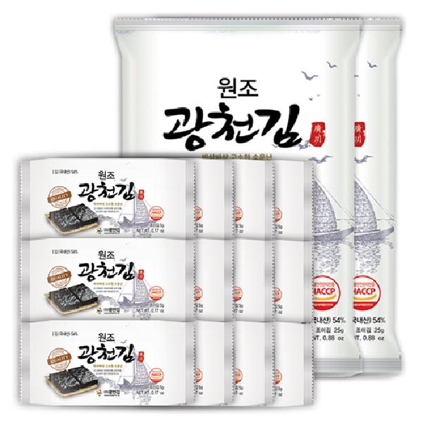 Lunchbox Seaweed 5g 12 Packs+Full-Sheet Seaweed 25g 2 Packs product image