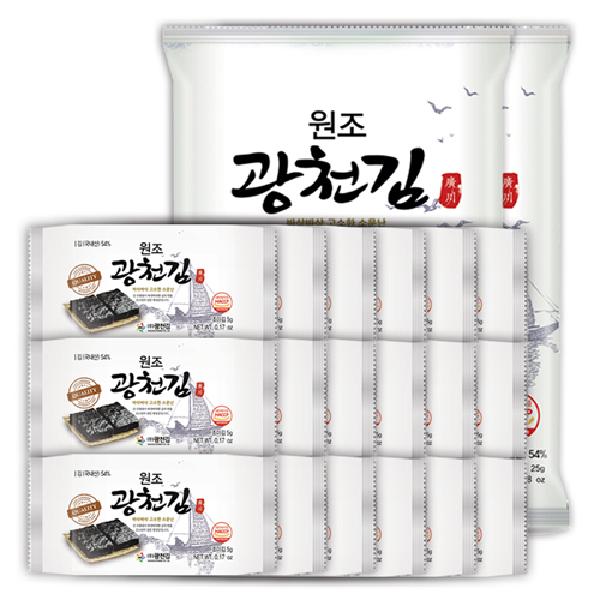 Lunchbox Seaweed 5g 18 Packs+Full-Sheet Seaweed 25g 2 Packs product image