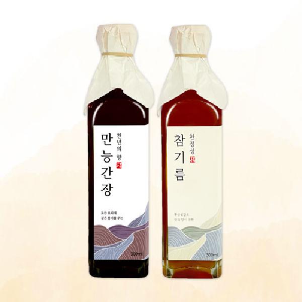 Hanjeongseong All-Purpose Soy Sauce 1 Bottle+Sesame Oil 1 Bottle product image
