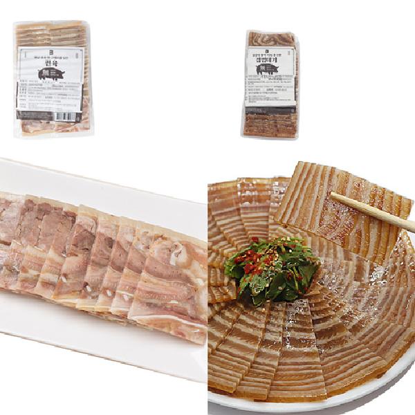 Chilled Sliced Pork Head 500g+Frozen Pork Skin Pyeonyuk 300g product image