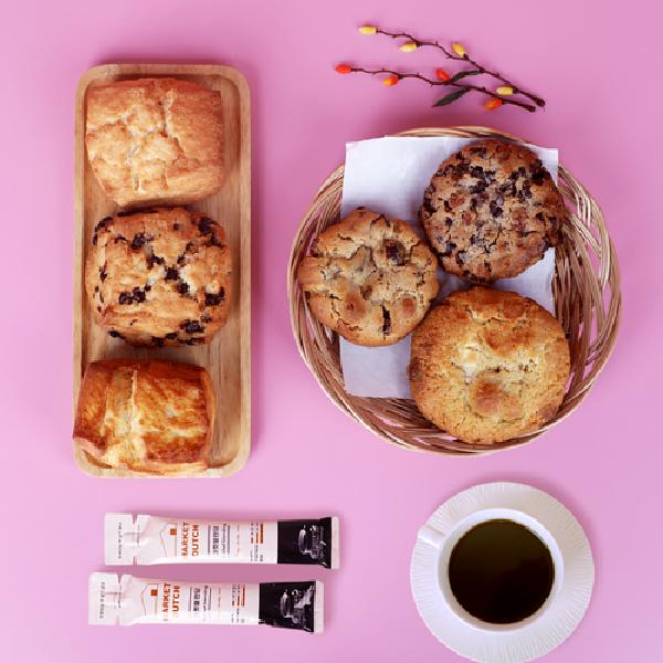 Big Scones 3 Varieties+Big Cookies 3 Varieties 12P(Scone6 Cookie6)+Dutch Coffee 20P product image
