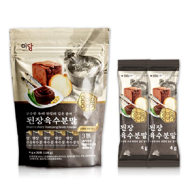 Rich Flavor Soybean Paste Broth Powder 4g 30 Sticks 3 Packs product image