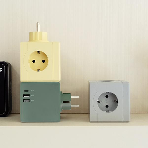 MT01 Plug-In Cube Power Strip 4000W High Capacity (3 Outlets/Type-C Port/USB Port) product image