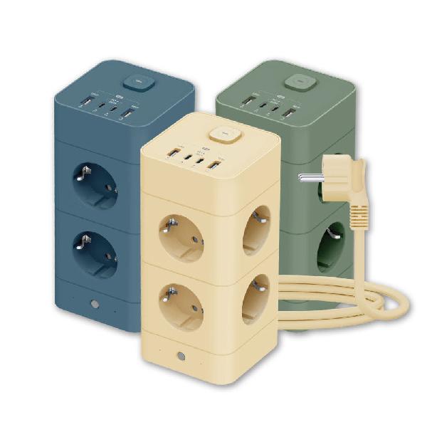 MT09 Corded 1.8M Tower Power Strip 4000W High Capacity (8 Outlets/Type-C Port/USB Port) product image