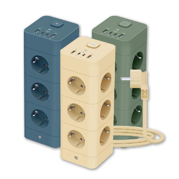 MT10 Corded 1.8M Tower Power Strip 4000W High Capacity (12 Outlets/Type-C Port/USB Port) product image