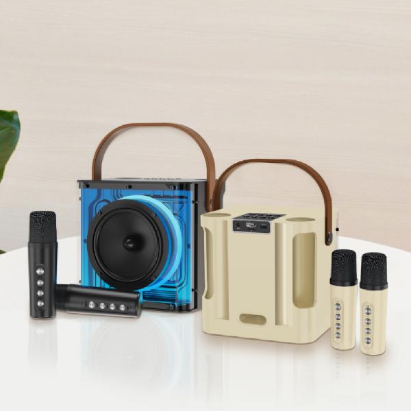 gni-112 Portable Mini Karaoke Dual Wireless Microphone & Speaker Set product image
