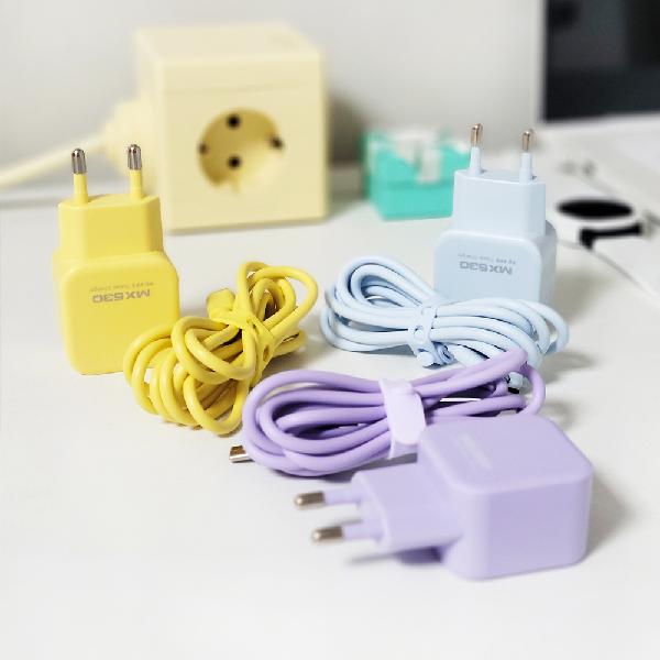 MX530 PD PPS 25W 2-Port Pastel Super-Fast Charger (C to C Cable Included) product image