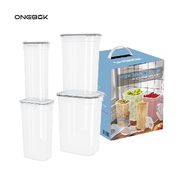 Wonbok Large-Capacity PP Airtight Container Set A (Vertical Type) product image