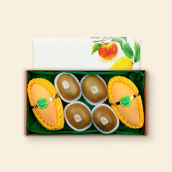 Gold Mango & Sungold Kiwi Jumbo Mixed Gift Set ~1.4kg [6 fruits] product image
