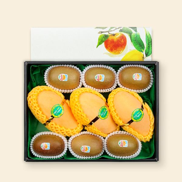 Gold Mango & Sungold Kiwi Jumbo Mixed Gift Set ~2.1kg [9 fruits] product image