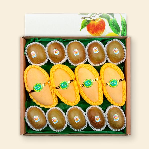 Gold Mango & Sungold Kiwi Jumbo Mixed Gift Set ~3.2kg [14 fruits] product image