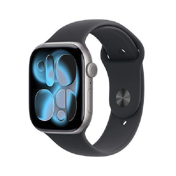 Apple Watch 11 GPS 46mm Aluminum Case with Sport Band M/L Space Gray product image