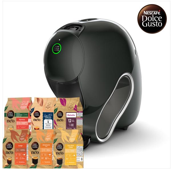 Coffee Machine Neo Cafe Dark Gray + 12ct Dolce Gusto Neo Coffee Capsules 2 Boxes (Choose 1 of 6 Types) product image