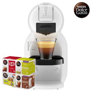 Coffee Machine Mini Me 2 Pure White + 16ct Coffee Capsules 1 Box (Choose 1 of 4 Types: Cappuccino, KitKat, Nesquik, Chococino) product image
