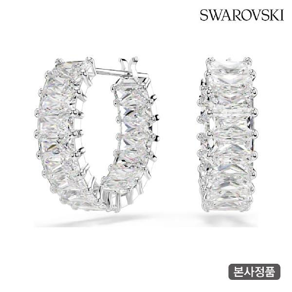 Matrix Rhodium Hoop Earrings 5733397 product image