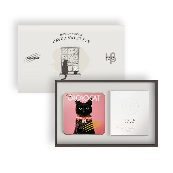 Kakao Cat x Hebe Coffee Chocolate & Coffee Drip Bag Gift Set I Love (Shopping Bag Included) item image