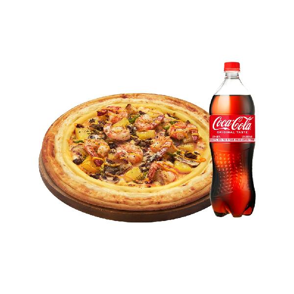 (Original) Black Tiger Shrimp Cheese Burst L + Cola 1.25L product image