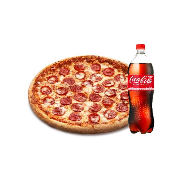 (Thin) Pepperoni L + Cola 1.25L product image