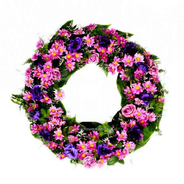 The Final Purple Flowers Wreath product image