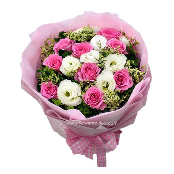 Pink Rosey Bouquet Lovely product image