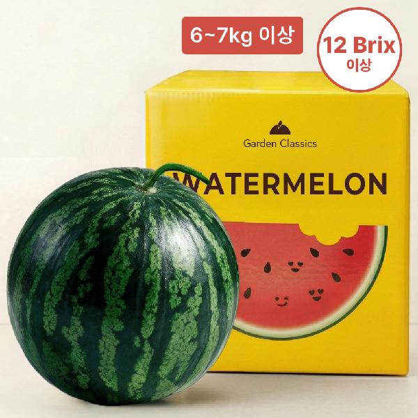 Guaranteed Sweetness! Premium Honey Watermelon from Top-Growing Region 6~7kg or more (12 Brix or higher) product image